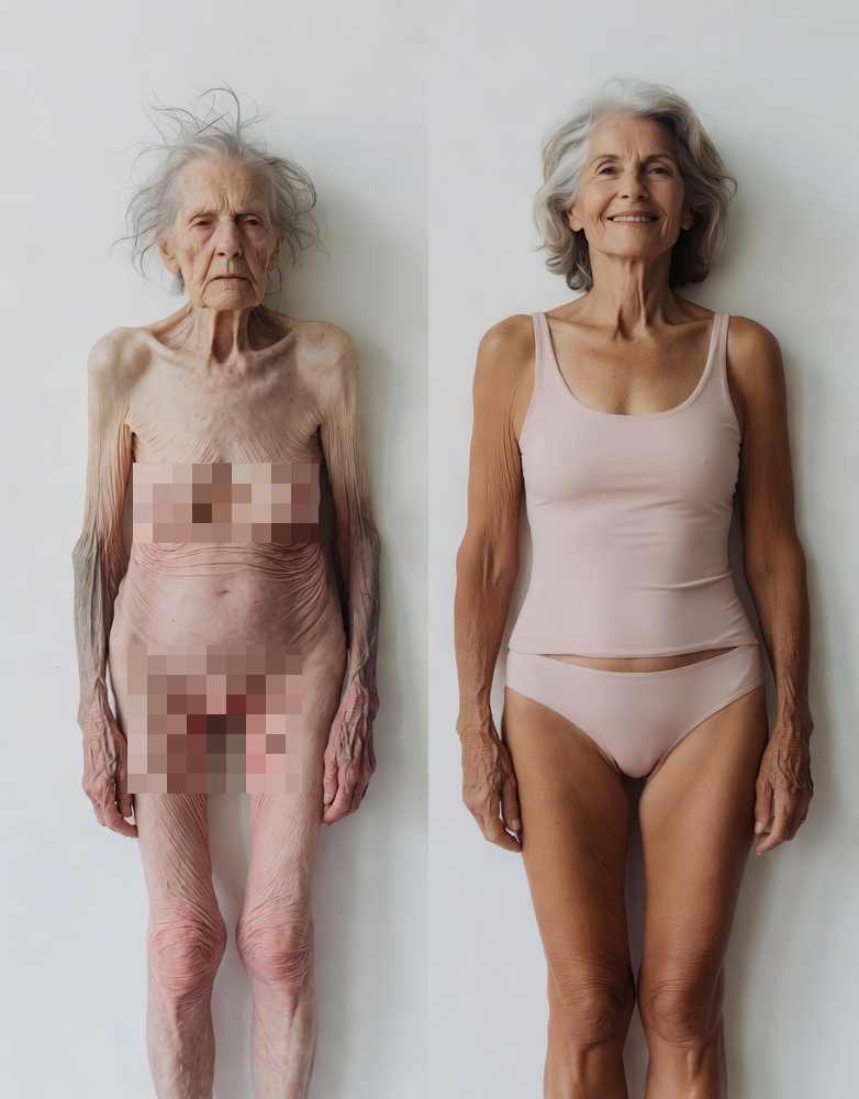 Comparativa gráfica Healthspan vs Lifespan