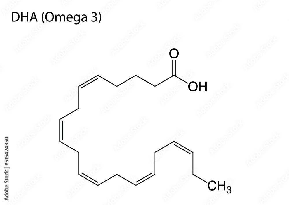 Estructura molecular EPA y DHA - Diferencias químicas Omega-3